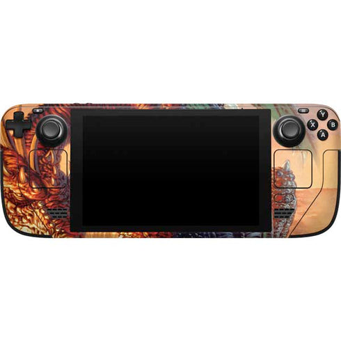 Ed Beard Jr. Bravery Misplaced Dragon and Knight Steam Deck Handheld Gaming Computer Skin